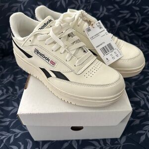 New: Reebok Club C Double Revenge WMS Size 8 Shoes,  Chalk/Black